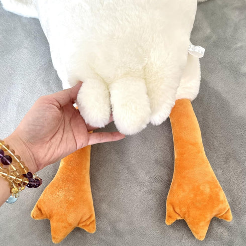 Tanha Goose Plush, Soft and Cute White Stuffed Animal, 35 inch Gift for Kids and Adults