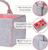 Mr. Pen Baby Diaper Caddy Organizer, Pink Inside, Portable Diaper Organizer for Changing Table, Nursery, Car, Baby Caddy
