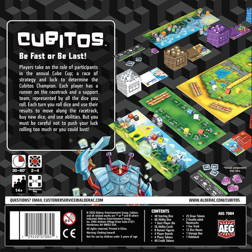 AEG Cubitos Board Game | Award-Winning Dice Racing Game for 2-4 Players | Ages 10+, 30-45 Minute Playtime