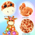 11'' Hopearl Lighting Up Giraffe Stuffed Animal Floppy LED Plush Toy Night Lights Glow Pillow Birthday Festival