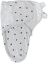 Set 3 Pack 0-3 Ely's & Co. Adjustable Swaddle Blanket Infant Baby Wrap Grey and Black Months