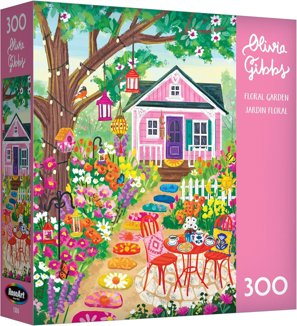 RoseArt - Olivia Gibbs - Floral Garden 300 Piece Jigsaw Puzzle -