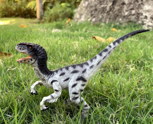 Gemini&Genius Velociraptor Dinosaur Toy for Kids, Realistic Raptor Action Figure with Movable Jaw and Hands