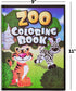 18Pcs 9"x11" (Pack 18) Zoo Animal Coloring Books Bulk for Kids - Animal Party Favors with Jungle Safari Animals