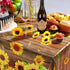 Breling Sunflower Tablecloth Decorations, Plastic Sunflower Picnic Table Cover for Birthday Baby Shower Party Supplies