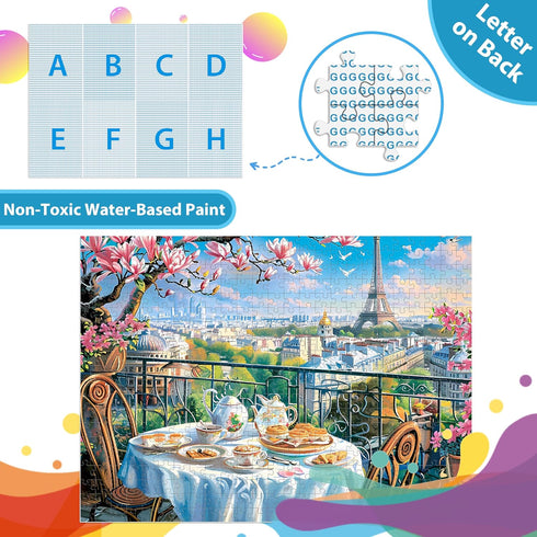 Eiffel Tower Paris Puzzles for Adults 500 Pieces, No Dust, Perfect Fit, Challenging Family Activity, Great Gift Idea
