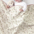 40''X40'' 100% 100X100cm CREVENT Organic Cotton Muslin Baby Blanket for Newborns, Essential for Baby Shower Birthday