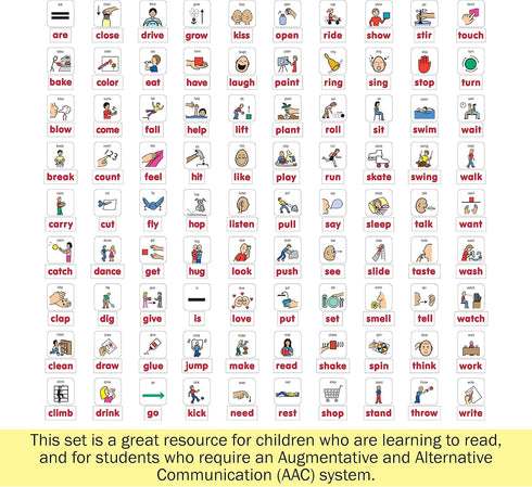 BARKER CREEK Learning Magnets, Picture Communication Symbol Magnets for Children, 3000