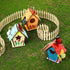 Outus 24 4 Pcs Wooden DIY Birdhouse Kits for Kids to Build, Shapes Birdhouse Kit Wooden Unfinished with Butterfly