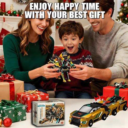 Gkiozu 2 1 3-12, Magnetic Dinosaur Car Toy - in Crash & Transform Vehicle to Dino, No Battery Needed for Kids Age