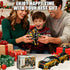 Gkiozu 2 1 3-12, Magnetic Dinosaur Car Toy - in Crash & Transform Vehicle to Dino, No Battery Needed for Kids Age