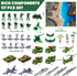 Playset 117 Set 4-12, Kusntin Army Men Pcs Military Toy Soldiers with Action Figures, Battle Mat, Tanks, Helicopter