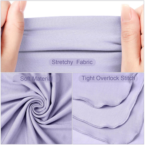 2 Set 47" 47" JaGely Pcs Stretchy Baby Swaddle Blankets Extra Soft x Baby Newborn Swaddle Blanket and Hat(Pink, Light