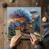 PICKFORU 1000 Sunset Train Book Puzzles for Adults Pieces, Fantasy Nature Landscape Aesthetic Art Jigsaw Puzzles