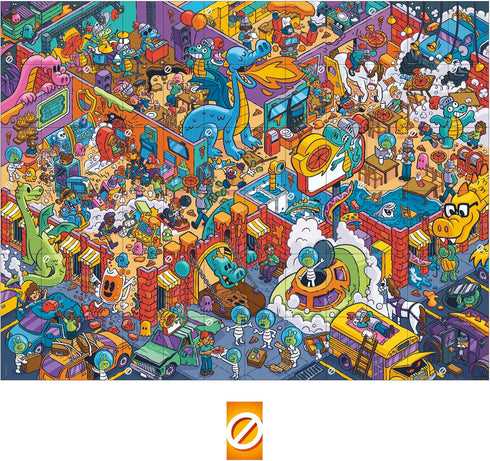 Hasbro Gaming Puzl It Game, Competitive Puzzle Card Game for Ages 7 and Up, Kids Game, Family Game for 2 to 6 Players, Pizza Party Theme, Puzzle Games