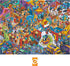 Hasbro Gaming Puzl It Game, Competitive Puzzle Card Game for Ages 7 and Up, Kids Game, Family Game for 2 to 6 Players, Pizza Party Theme, Puzzle Games