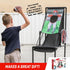 GoSports 2 in 1 Basketball Hoop & Football Toss Target Arcade Game for Kids Ages 3-6 - Indoor & Outdoor Toy Includes 2
