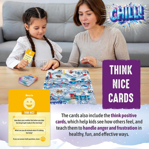 5-9, SkillEase CHILL Anger Management for Kids, Ages Therapy Games, Social Emotional Learning, Fun Social Skills Board
