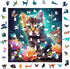 Wooden Puzzles - Kitten in Dream 200 Piece Wooden Jigsaw Puzzle, Unique Luxurious Gift for Adults and Kids