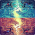 Card Rubber Mat - 2 Player, Square playmat for Gamer 60x60cm/23.6x23.6inch