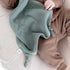 Ryan & Rose Cutie Lovey - Soft 100% Organic Cotton Muslin Loveys with Attachable Snap Closure for Newborns (Knot