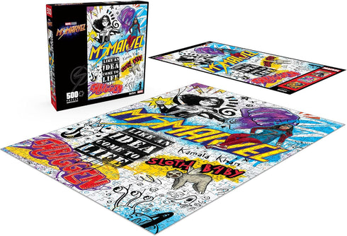 Buffalo Games - Marvel Ms. Marvel 500 Piece Jigsaw Puzzle for Adults, Perfect for Game Nights, 21.25 x 15.00