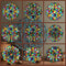Tinlade 18 Pack Color Mandala Window Clings DIY Kit Stained Glass Kits