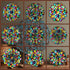 Tinlade 18 Pack Color Mandala Window Clings DIY Kit Stained Glass Kits