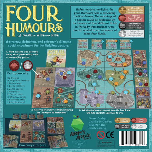 Four Humours - The Board Game for Plague Doctors and Medieval Psychologists by Adam's Apple Games