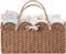 HBlife Large Baby Diaper Caddy, Paper Rope Storage Baskets Nursery Bin with