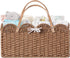 HBlife Large Baby Diaper Caddy, Paper Rope Storage Baskets Nursery Bin with