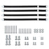 Metal Anti Tip Furniture Kit, 4 Pack Silver Anchors for Baby Proofing, TV Safety Straps & Earthquake Straps
