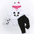 22 inch 20-23 inch 4pcs Reborn Baby Doll Clothes Outfits for Reborn Doll Girl Panda Outfit Accessories Reborn Baby