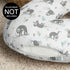 Sweet Jojo Designs Blue Jungle Sloth Nursing Pillow Cover Breastfeeding Pillowcase for Newborn Infant Bottle Breast