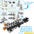 VIAHART Brain Flakes Tube-Go Set Add-On, 16 Wheels and 8 Axles, Build Cars and Trucks, Great STEM Toy