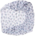 Fitted Crib Sheet in Soft Grey, White & Aqua Sloth Pattern