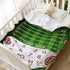 Monthly Milestone Football Baby Blanket, Super Soft Swaddle Toddler Blanket for Newborn Infant Nursery, 30x40 in