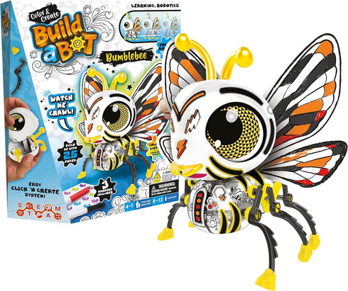 Build a Bot Color & Create Medium Bumblebee - Build Your Own Robotic Pet - Color & Customize