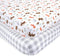 Hudson Baby Unisex Baby Cotton Fitted Crib Sheet, Woodland, One Size