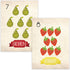 Counting 1-10, Children Inspire Design Nursery Decor, Fruits Cards, Number Flash Cards Kid's Decor, Eco-Friendly Print