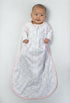 Amazing Baby Cotton Sleeping Sack, Wearable Blanket with 2-way Zipper, Pink Tiny Zebras, Large (12-18mo)