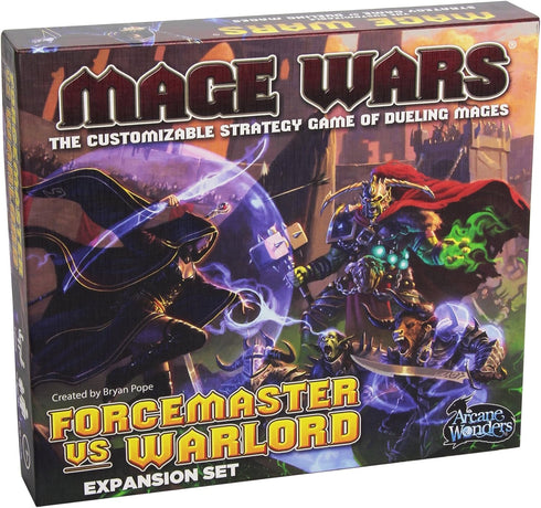 Mage Wars Expansion Board Game: Forcemaster vs. Warlord