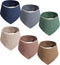 GUNTAIL Magnetic Bandana Drool Bibs 6-pack - Magnetic Closure Baby Bibs -
