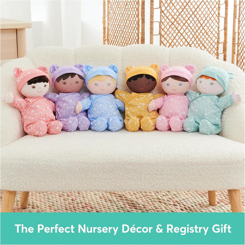12 GUND Baby Sustainable Baby Doll, Plush Doll Made from Recycled Materials, for Newborns and Toddlers, Pink