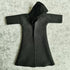 1:12 Scale Fabric Cape Robe Coat with Hat for 6" Bandai SHF Figma Body Doll Action Figure (Black)