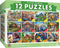 MasterPieces 12 Pack Jigsaw Puzzles for Adults, Family, Or Kids - Artist