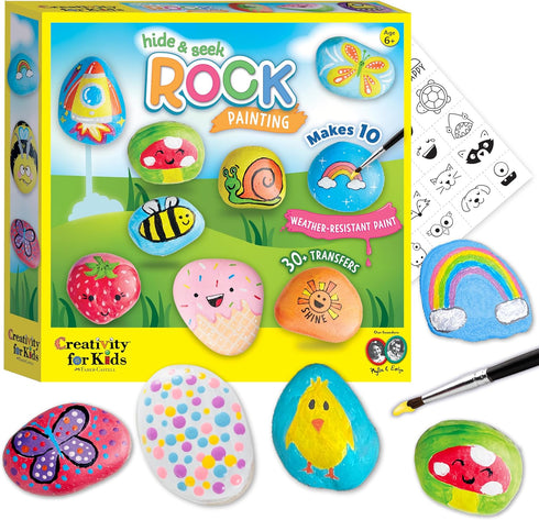 Creativity for Kids Rock Painting Kit - Hide and Seek Rock Kit,