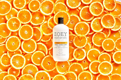 17 oz Zoey Naturals - Sweet Citrus Bubble Bath for Kids & Babies - Organic Tear-Free, Non-Toxic Toddler Soap