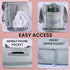 Roo and Bear 100% Mommy Diaper Bag Tote, Neoprene Waterproof, Shoulder Strap and Clips, Large Bag, Maternity Travel