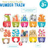 Banana Panda Make-a-Match Number Train Floor Puzzle - Learn Numbers 1-10 with 30 Large Pieces for Ages 3-5